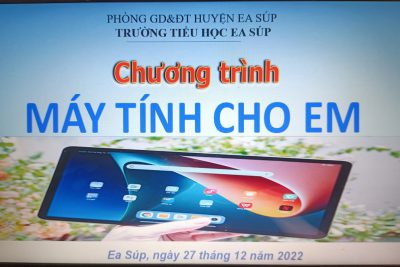 HOẠT ĐỘNG BÀN GIAO MÁY TÍNH BẢNG CHƯƠNG TRÌNH ” SÓNG VÀ MÁY TÍNH CHO EM” NĂM 2022